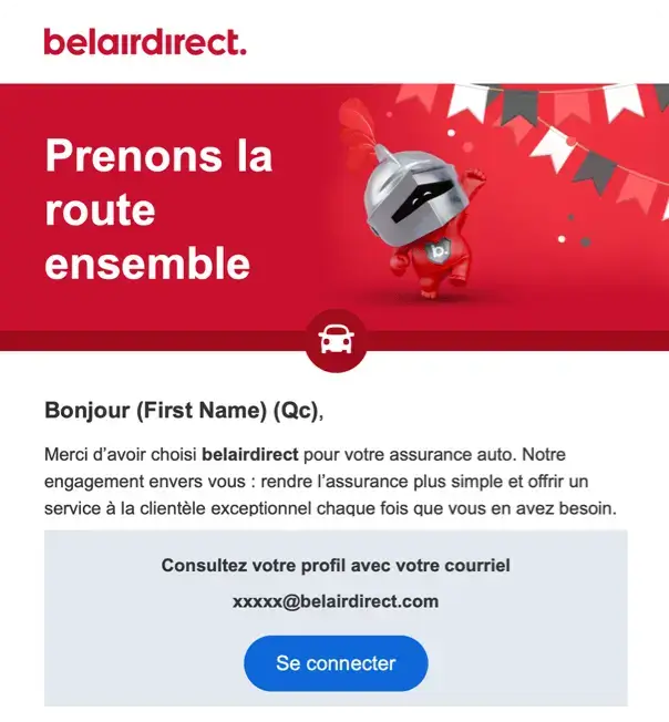 Email screenshot