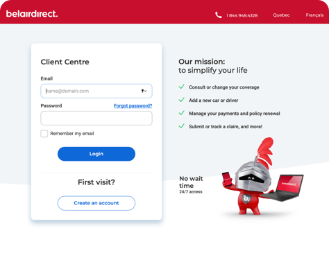 Login screenshot